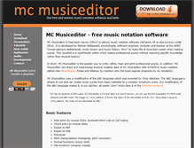 Tablet Screenshot of mcmusiceditor.com
